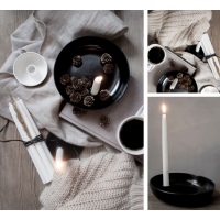 Lidatorp kaarsenstandaard glossy zwart